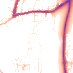 Daytime road noise heatmap for GL20 5EA