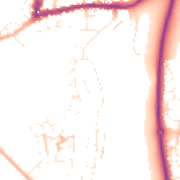 Daytime road noise heatmap for GL20 5ED
