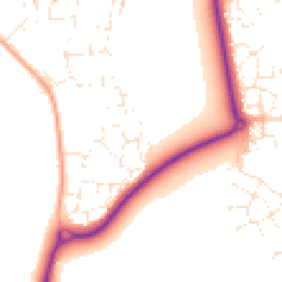 Daytime road noise heatmap for GL20 5FF