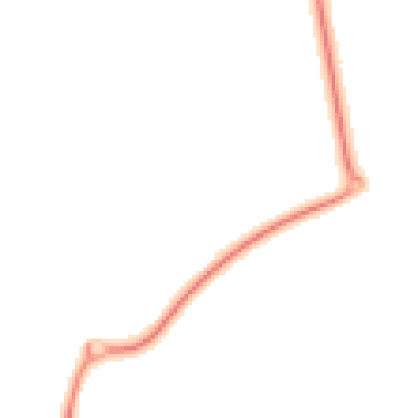 Night-time road noise heatmap for GL20 5FF