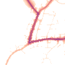 Daytime road noise heatmap for GL20 5JU