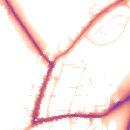 Daytime road noise heatmap for GL20 5NE
