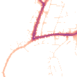 Daytime road noise heatmap for GL20 5PY