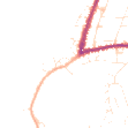 Daytime road noise heatmap for GL20 5RX