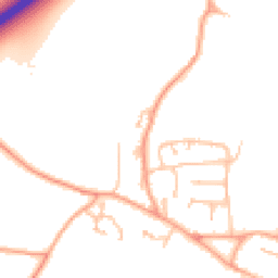Daytime road noise heatmap for GL20 6DP