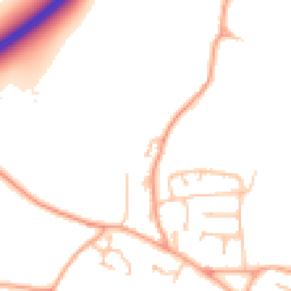 Daytime road noise heatmap for GL20 6JD
