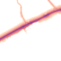 Daytime road noise heatmap for GL20 7AJ