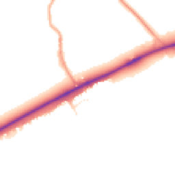 Daytime road noise heatmap for GL20 7AW