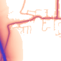 Daytime road noise heatmap for GL20 7AZ