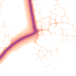 Daytime road noise heatmap for GL20 7DT