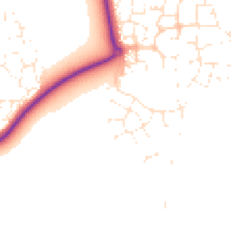 Daytime road noise heatmap for GL20 7FJ