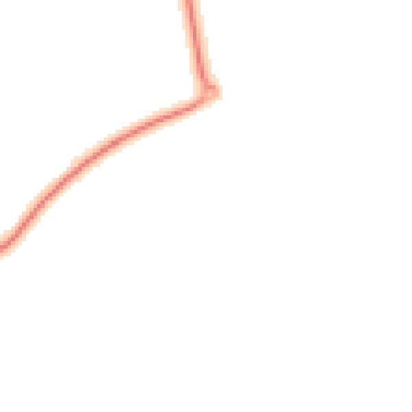 Night-time road noise heatmap for GL20 7FJ