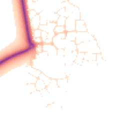 Daytime road noise heatmap for GL20 7FW