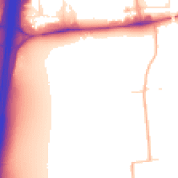 Daytime road noise heatmap for GL20 7GB