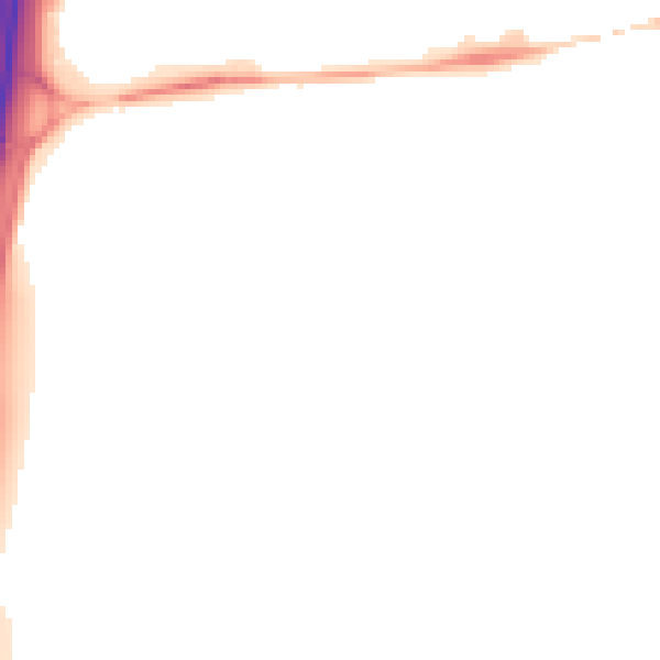 Night-time road noise heatmap for GL20 7GN