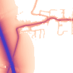 Daytime road noise heatmap for GL20 7HJ