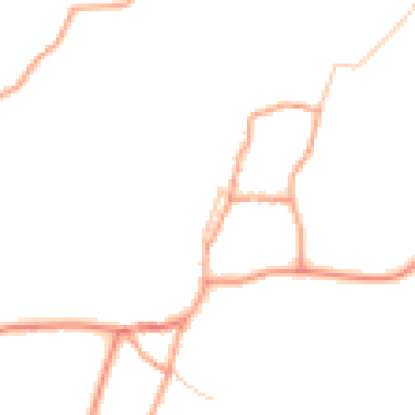 Daytime road noise heatmap for GL20 7JH