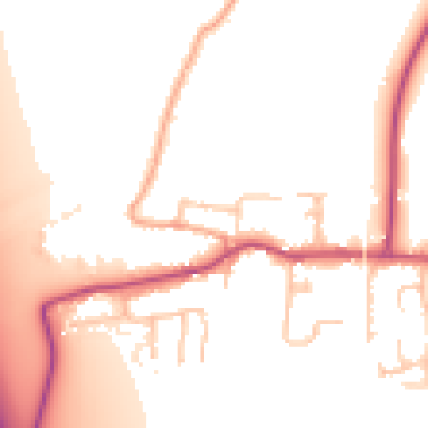 Daytime road noise heatmap for GL20 7LH