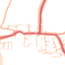 Daytime road noise heatmap for GL20 7LU