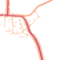 Daytime road noise heatmap for GL20 7ND
