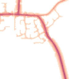 Daytime road noise heatmap for GL20 7NH