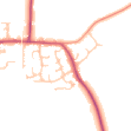 Daytime road noise heatmap for GL20 7NW