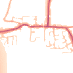 Daytime road noise heatmap for GL20 7PN