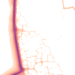 Daytime road noise heatmap for GL20 7QB