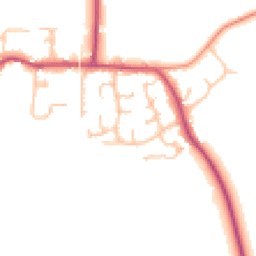 Daytime road noise heatmap for GL20 7QF
