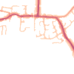 Daytime road noise heatmap for GL20 7QJ