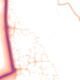 Daytime road noise heatmap for GL20 7QT