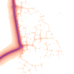 Daytime road noise heatmap for GL20 7SB