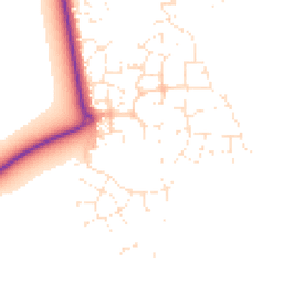 Daytime road noise heatmap for GL20 7SP