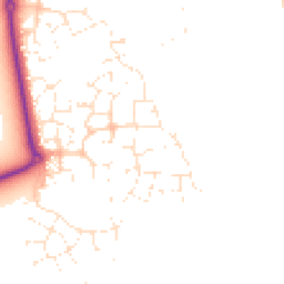 Daytime road noise heatmap for GL20 7TF