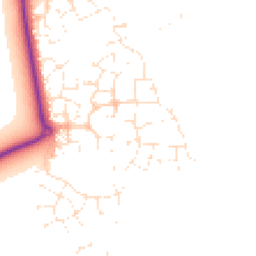 Daytime road noise heatmap for GL20 7TH