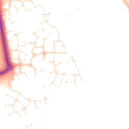 Daytime road noise heatmap for GL20 7TJ
