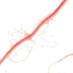 Daytime road noise heatmap for GL20 8AS