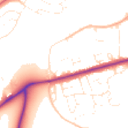 Daytime road noise heatmap for GL20 8BP