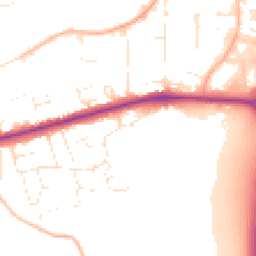 Daytime road noise heatmap for GL20 8DJ