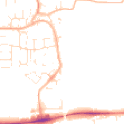 Daytime road noise heatmap for GL20 8FA