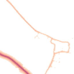Daytime road noise heatmap for GL20 8FE