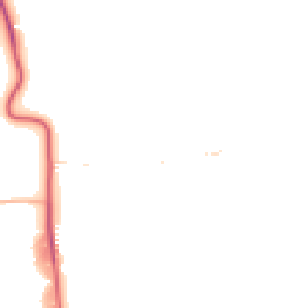 Daytime road noise heatmap for GL20 8HL