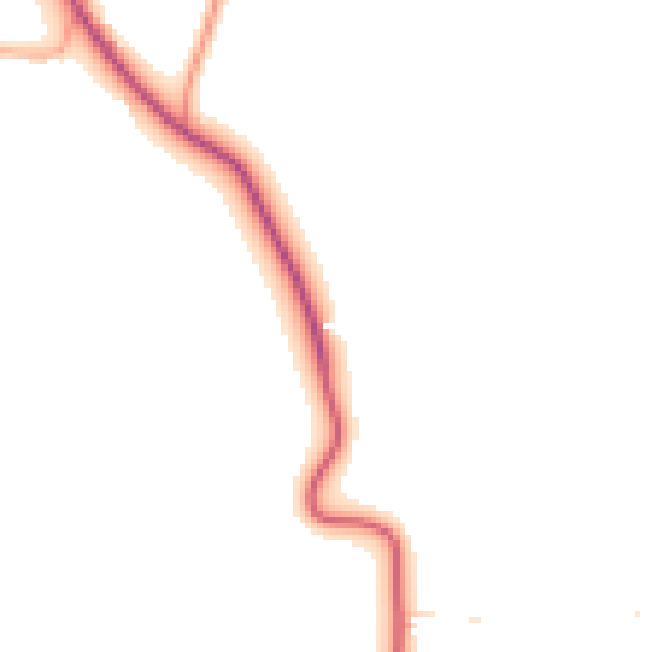 Daytime road noise heatmap for GL20 8HW