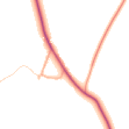 Daytime road noise heatmap for GL20 8JQ