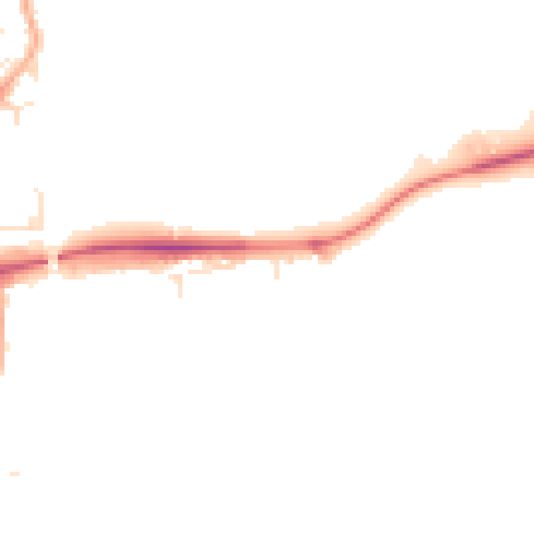 Daytime road noise heatmap for GL20 8LG
