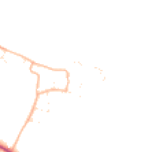 Daytime road noise heatmap for GL20 8NP