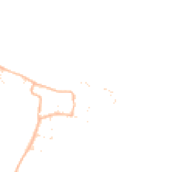 Daytime road noise heatmap for GL20 8NS