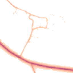 Daytime road noise heatmap for GL20 8NY