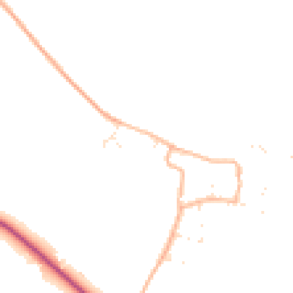 Daytime road noise heatmap for GL20 8PB