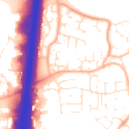 Daytime road noise heatmap for GL20 8QZ